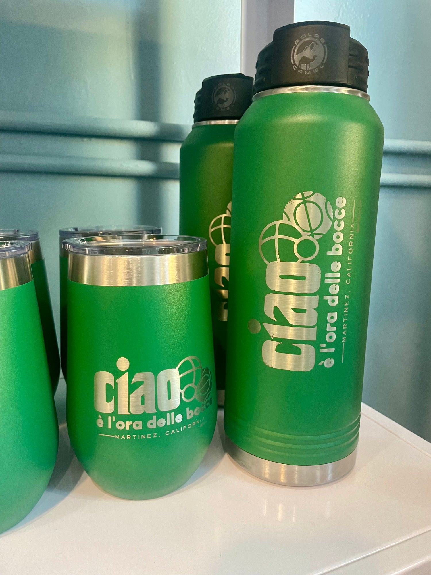 32 oz Water Bottle | Ciao, it's time for bocce