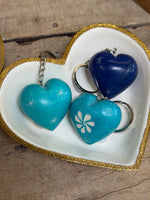 Decorative Heart Bowl | Matte Gold & White Enamel