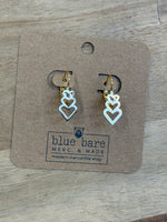 Earring Dangles | Boho Open Heart Trio