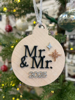 Holiday Ornament | Mr. & Mr. Married 2025
