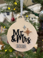 Holiday Ornament | Mr. & Mrs. Married 2025