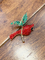 Brooch Pin | Cardinal Bird