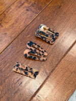 Acetate Hair Clip Pair | Tortoise Shell