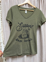 Women's V-Neck T-Shirt | Support the