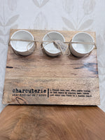 Wood dipping tray |Charcuterie definition