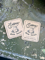 Vinyl Sticker | Support the Dam Locals Beaver