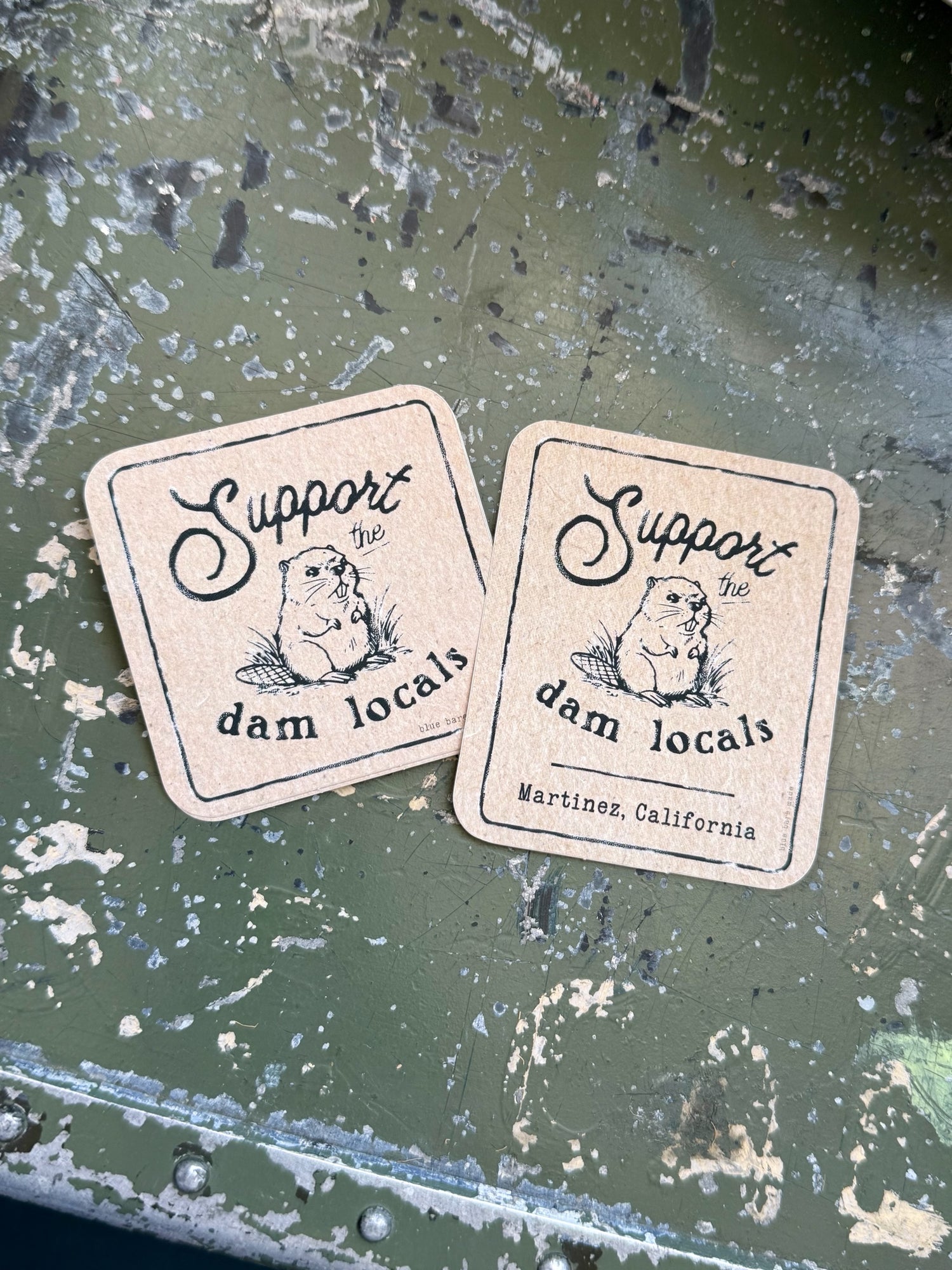 Vinyl Sticker | Support the Dam Locals Beaver