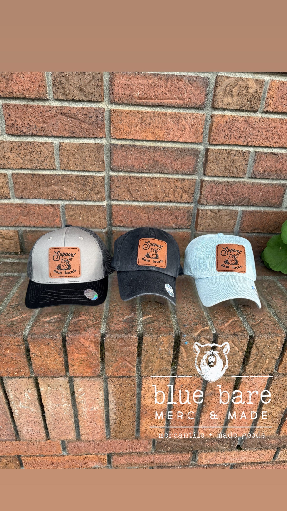 Washed Baseball Cap | Support the "Dam" Locals Beaver