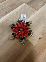 Brooch Pin | Poinsettia Pin
