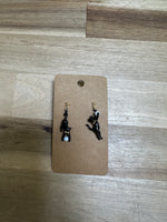 Earring I Playful Black Cat