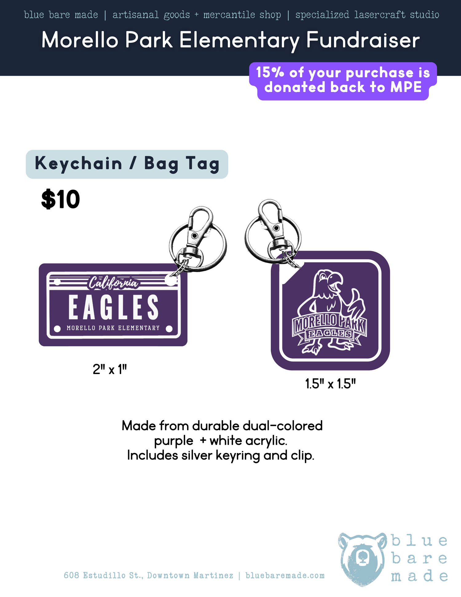 Keychains / Bag Tags | Morello Park Elementary