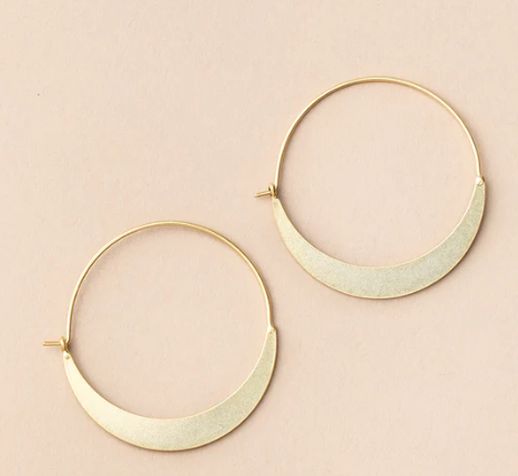 Refined Earrings | Crescent Hoop