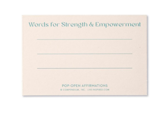 Pop-Open Affirmations | Strength & Empowerment