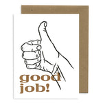 Greeting Card | Good Job Thumbs Up (Letterpress)