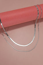 STAINLESS STEEL TARNISH FREE MULTI LAYER NECKLACE | Silver