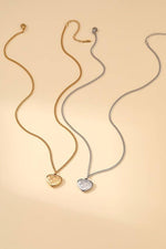 Heart Necklace | 18K STAINLESS STEEL TARNISH FREE CHECKER Silver