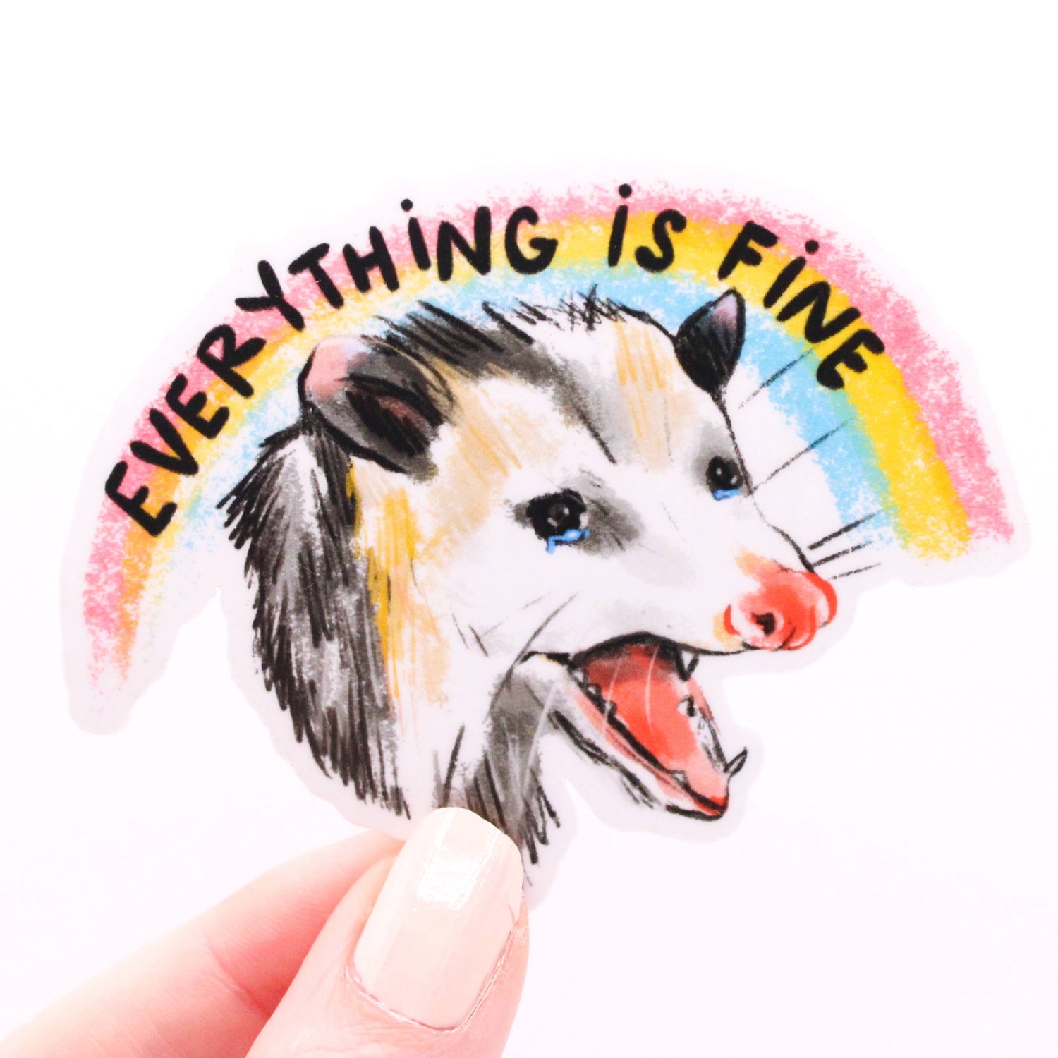 Sticker | Everything is Fine Possum