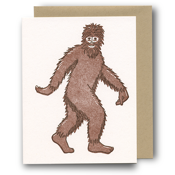 Greeting Card | Bigfoot (Letterpress)