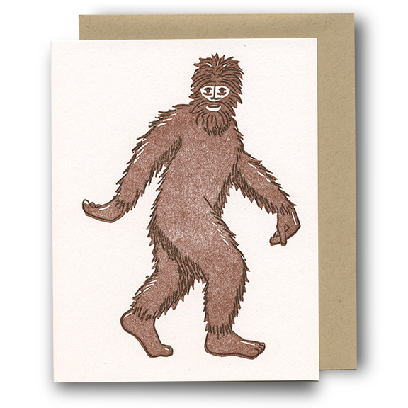 *Greeting Card | Bigfoot (Letterpress)