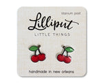 Stud Earrings | Cherry