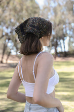 Cotton Bandana | Floral Foliage