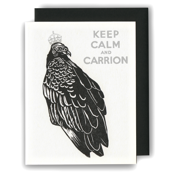Greeting Card | Dark Humor - Turkey Vulture (Letterpress)
