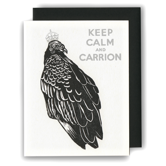 *Greeting Card | Dark Humor - Turkey Vulture (Letterpress)