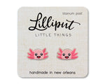 Stud Earrings | Axolotl