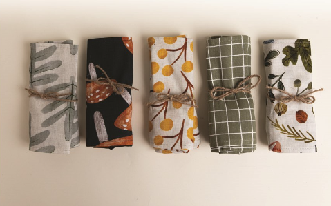 Apron | Waist Pocket Green Windowpane