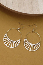 HALF MOON DROP EARRINGS | IVORY