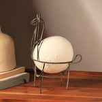 Tabletop Art | Handmade Eco Mix Llama Sculpture with Iron Feet –7X3.1X9