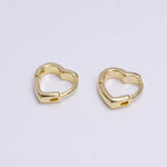 Cartlidge Earrings | 14K Gold Filled 10mm Heart Huggie