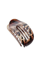 Edgy Leopard Flat Duckbill Hair Claw - Chic & Versatile