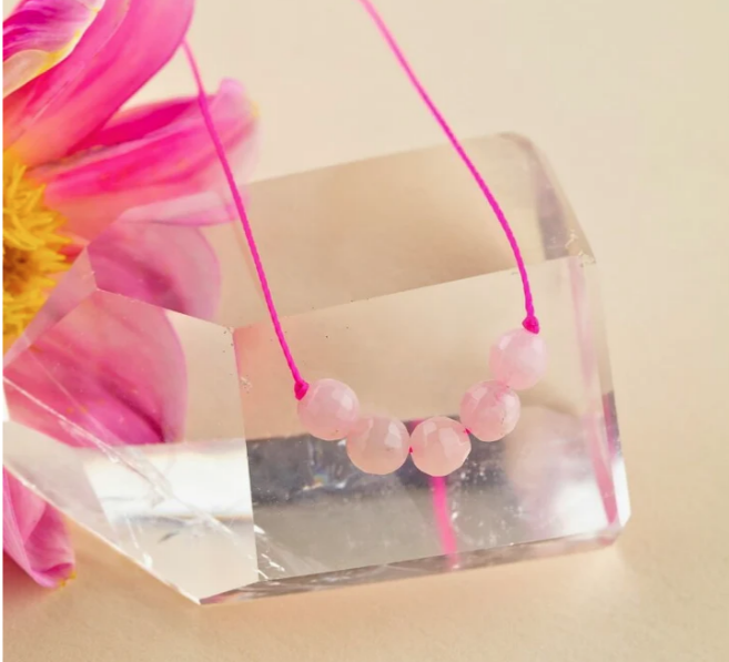 Necklace | Rose Quartz Big Wishes Necklace for Love