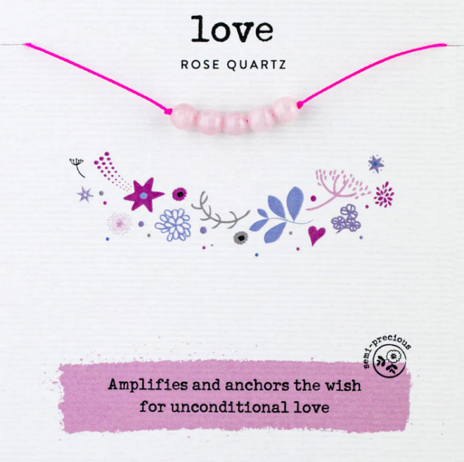 *Necklace | Rose Quartz Big Wishes Necklace for Love
