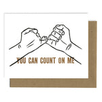 Greeting Card | Count On Me (Letterpress)