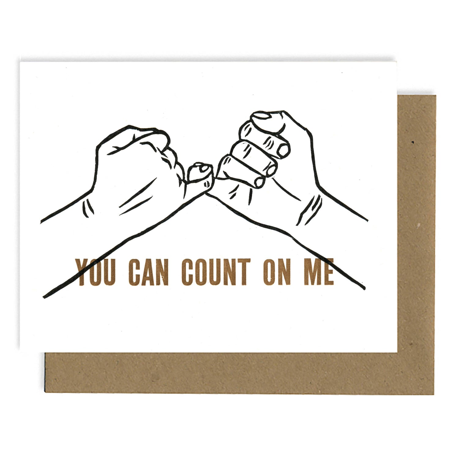 Greeting Card | Count On Me (Letterpress)
