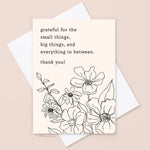 Floral Thank You Card