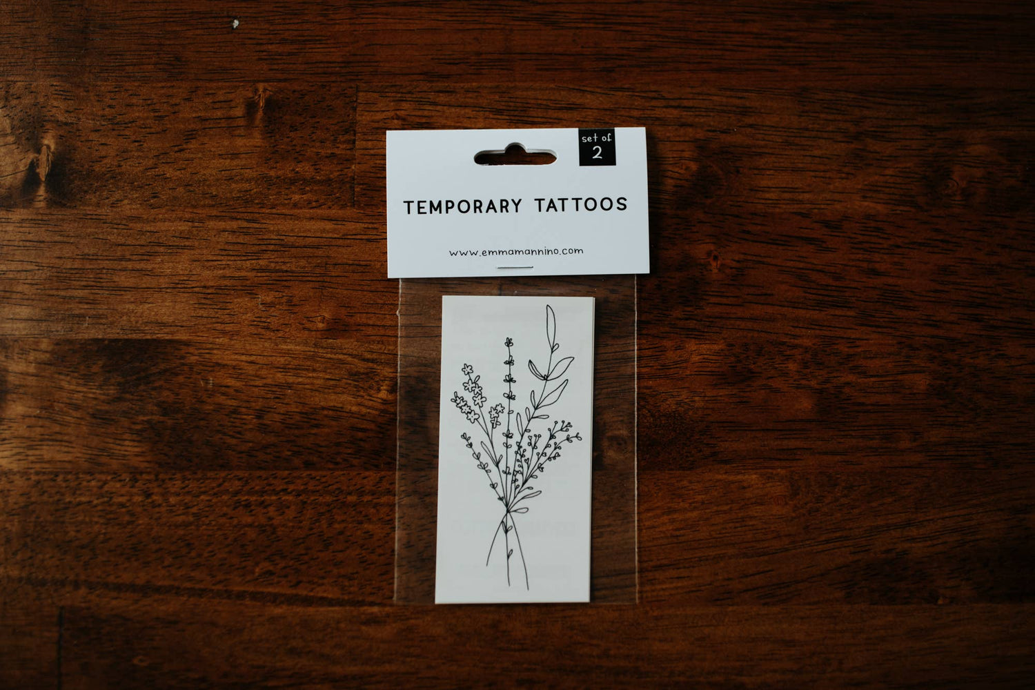 Temporary Oversized Tattoo Set | Wildflower Bunch
