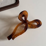 Jumbo Hair Clip | Clear Matte Bow