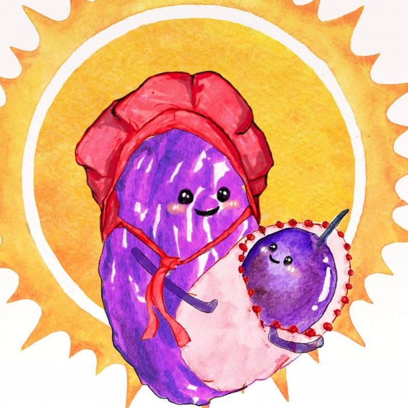 Grape Mom Raisin - Funny Mothers Day Card