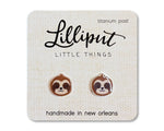 Sensitive Ears Studs | Sloth Earrings