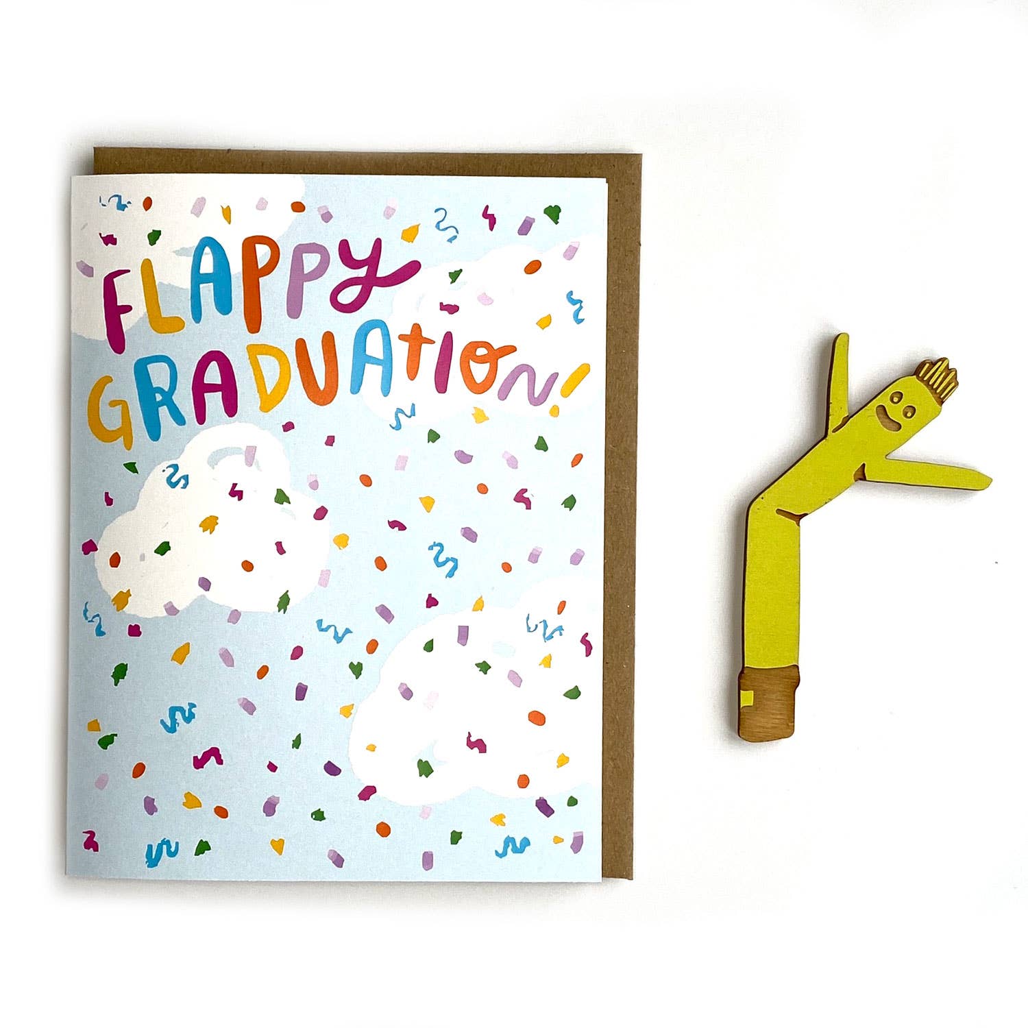 *Greeting Card + Magnet | Flappy Graduation Air Dancer