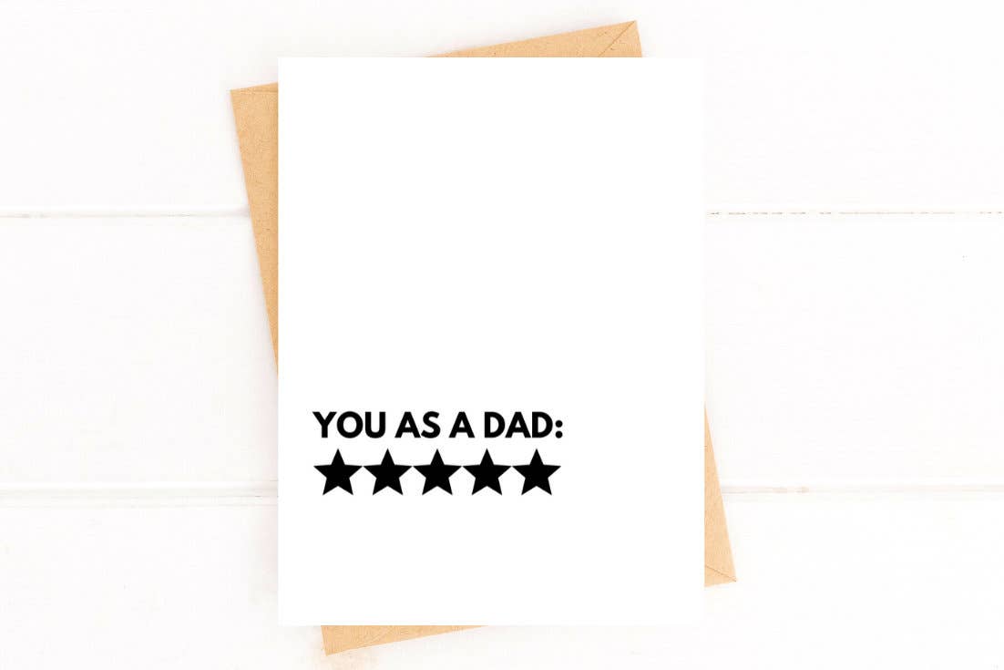 Greeting Card | Five Star Dad Funny Father's Day