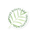 Sticker | Frond-amental Rights — Feminist Plant Pun