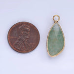 Natural Stone Dangle Earrings | 14K Gold Filled - Amazonite, Labradorite, Clear Quartz, Green Watermelon Stone