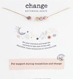 Necklace | Botswana Agate Intention Necklace for Change