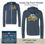 Unisex Zip Front Hoodie Sweatshirt | AHS Bulldogs Classic