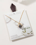 Wrecking Ball Spinner Long Necklace - Tourmalinated Quartz 14K