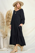 Cotton Gauze Ruffle Dress